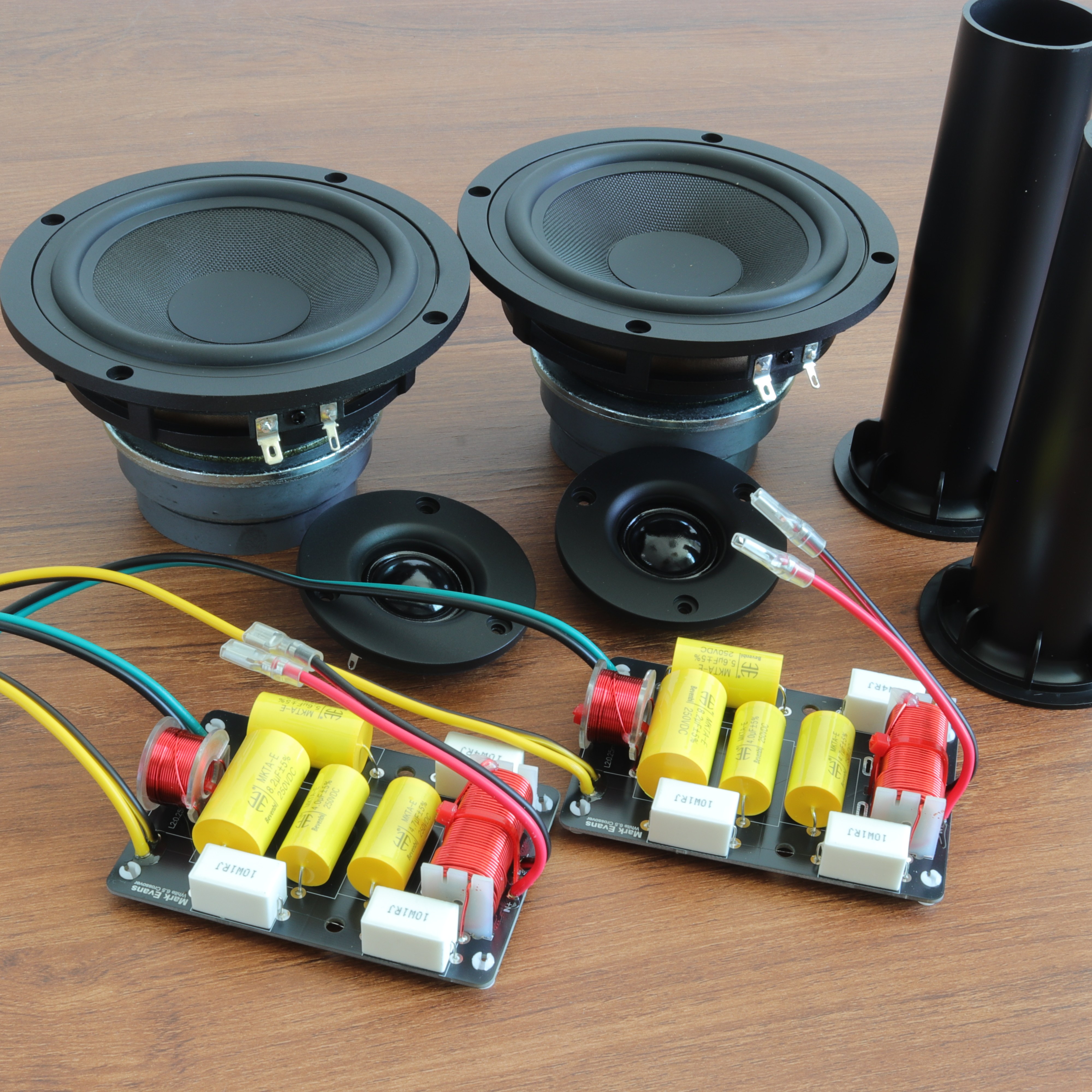 5 寸 hifi 发烧级书架无源音箱 diy 套件音响配件组装喇叭分频器