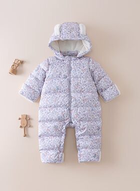 gb好孩子童装2025秋冬正品新品女童加厚羽绒连身衣145241XB120F