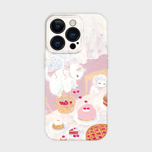 世外桃源~适用iPhone苹果16promax手机保护外壳14plus独特超好看的猫咪小米15韩系ins少女心小众13艺术设计感