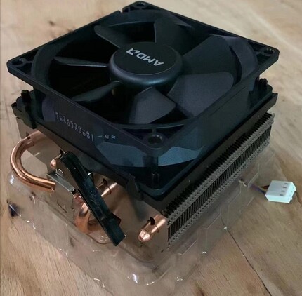全新原装AMD AM2 AM3 AM4 FM 4热管纯铜底幽灵散热器 9CM温控风扇