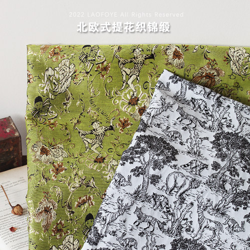 新款日式风格织锦缎提花复古古典