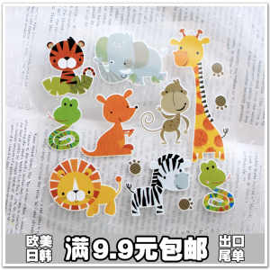 卡通动物热转印衣服贴柯式烫画图案补丁布贴装饰贴花DIY手工包邮