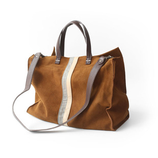 角落皮具 手工磨砂牛皮大包单肩包大容量旅行包男包简约托特2649#