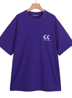 摩系列剪标男装夏季新款潮流印花宽松短袖T恤CB03TEE004/3-18