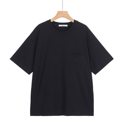 摩系列剪标男装夏季新款简约口袋短袖T恤CAI1TEE008/3-8