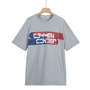 摩系列剪标男装夏季新款潮流印花短袖修身T恤CA184TEE215/3-17