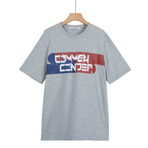 摩系列剪标男装夏季新款潮流印花短袖修身T恤CA184TEE215/3-17