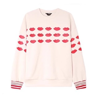 天 专柜价739 圆领卫衣30279 宽松休闲印花重工钉珠落肩袖 语