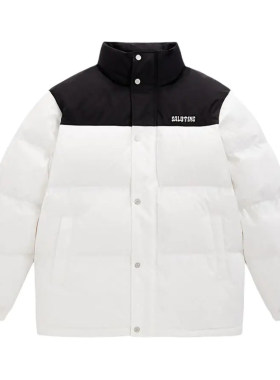 太系列剪标男装冬季羽绒服撞色宽松立领羽绒服外套SD4503/百-91