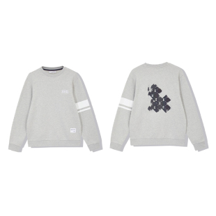 品牌剪秋冬简约字母印花纯色时尚圆领套头卫衣/6-267