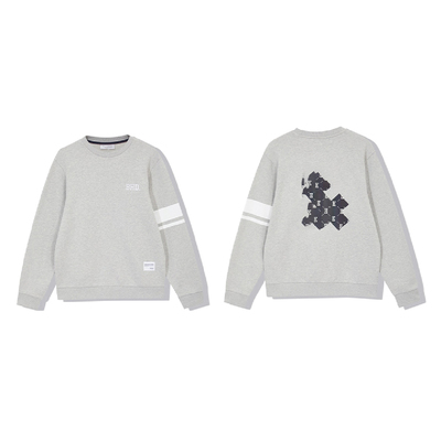 品牌剪秋冬简约字母印花纯色时尚圆领套头卫衣/6-267