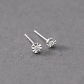 银色耳钉男潮设计小众单只迷你养耳洞男生耳饰个性 简约男士 耳环