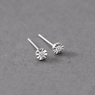 银色耳钉男潮设计小众单只迷你养耳洞男生耳饰个性简约男士耳环