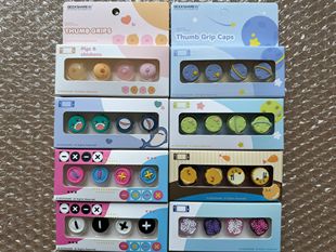 极想switch摇杆帽 oled手柄保护帽lite配件 ns硅胶可爱猪猪按键帽