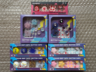 任天堂switch少女心按键贴 NS十字彩色贴摇杆帽保护oled主机配件