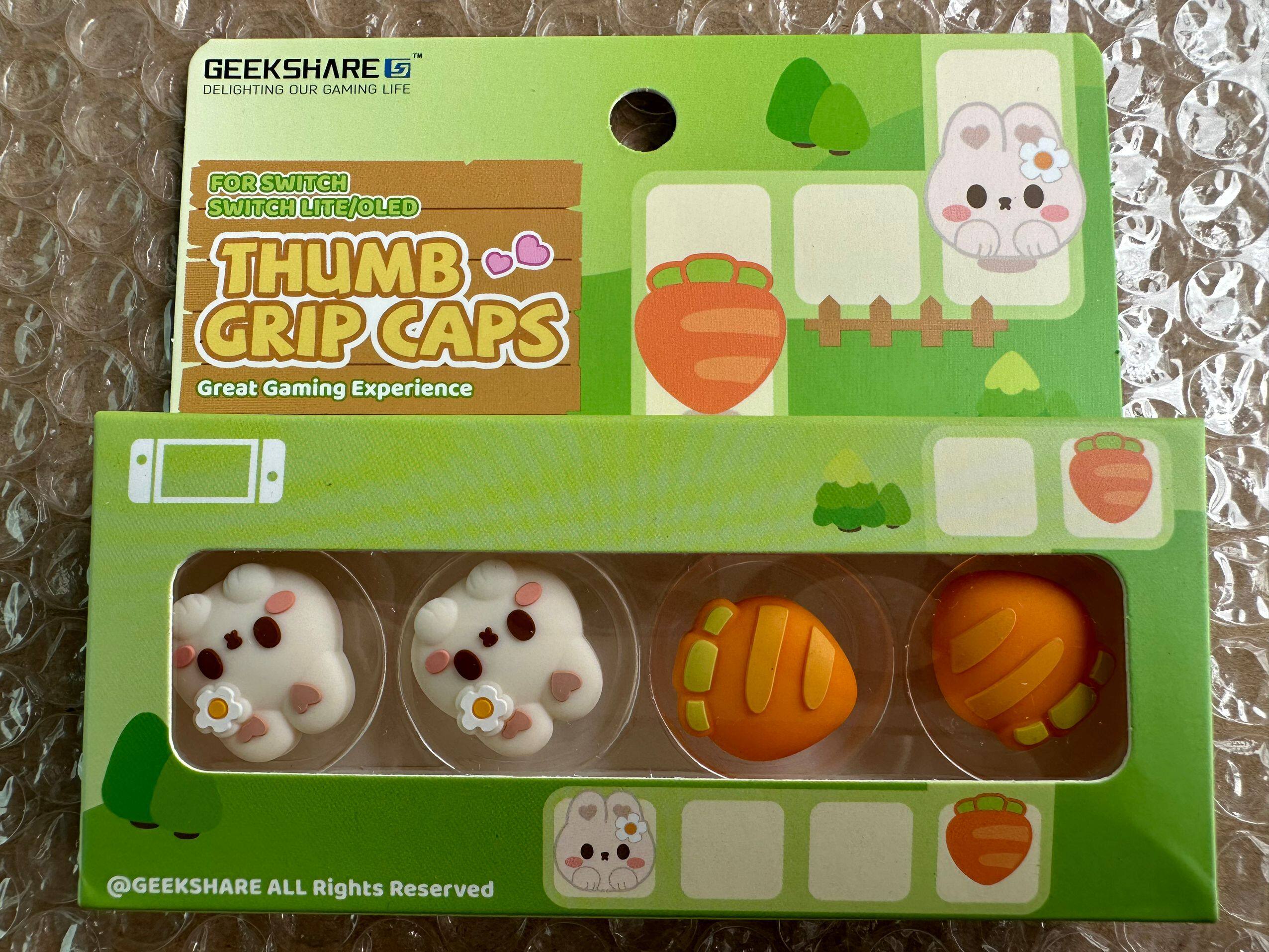 스위치 로커 캡 NS 실리콘 귀여운 토끼 버튼 캡 OLED 핸들 보호 캡 라이트 액세서리가 매우 필요합니다