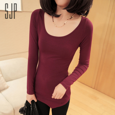 T恤欧美显瘦长袖打底时尚上衣
