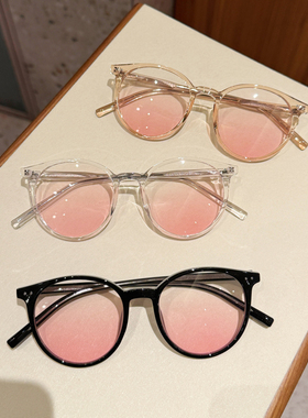 防紫外线圆形复古男女素颜太阳镜