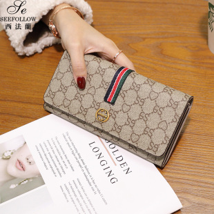 长款钱包女士2025新款真皮多卡位卡包设计感小众时尚手拿包大容量