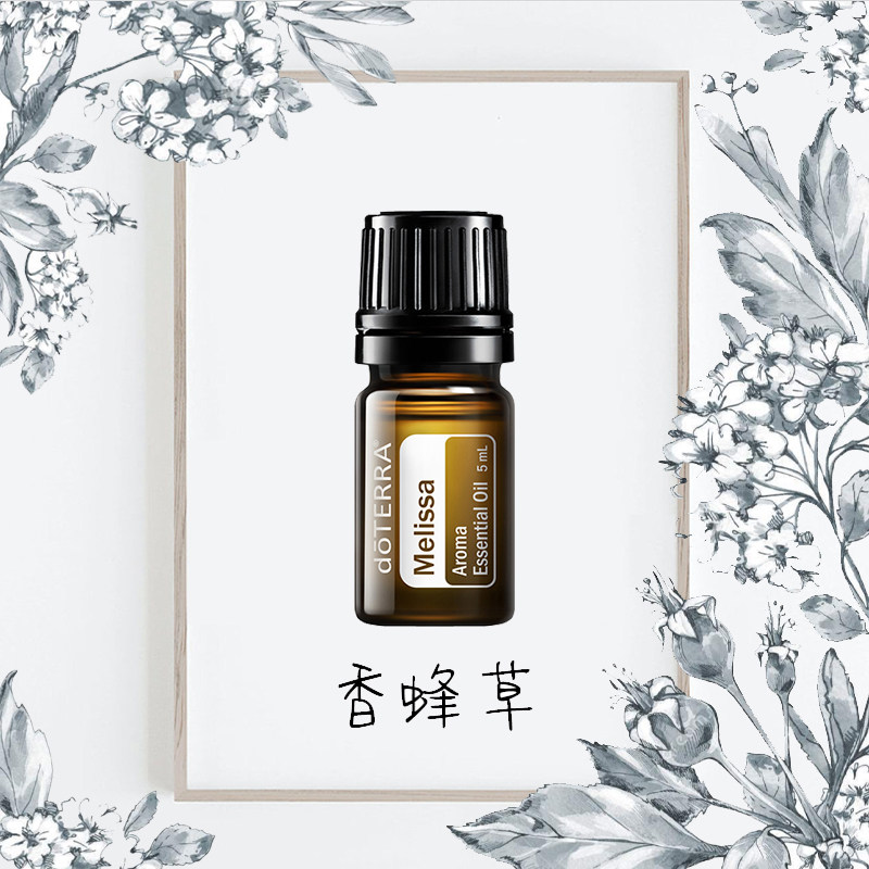 香蜂草精油doterra多特瑞美国5ml单方精油振奋情绪舒缓肌肤刮码