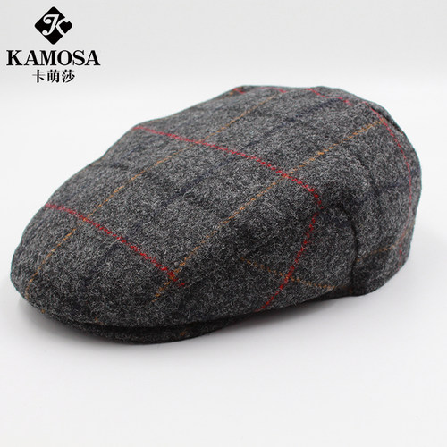 KAMOSA英伦复古男女同款鸭舌帽
