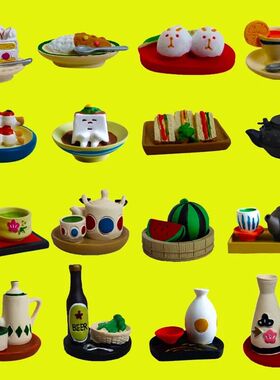 日式风蛋糕树脂桌面摆件场景道具