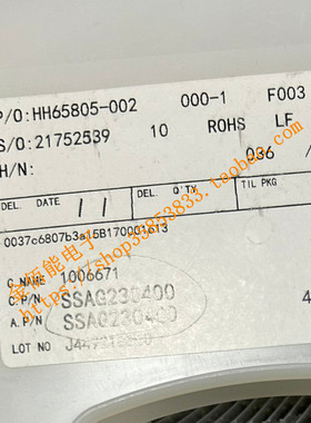 SSAG230400 贴片6脚3档拨动开关 滑动开关