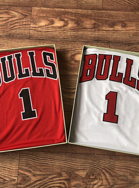密绣款公牛队1号罗斯球衣复古经典23罗德曼91男女篮球服背心球裤