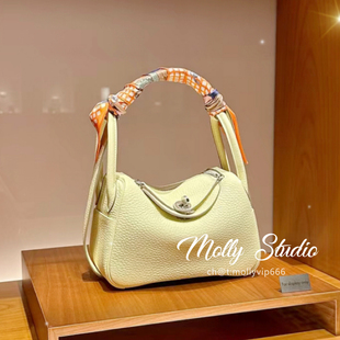 24新色米尔顿黄mini 林迪包枕头包琳迪纯手缝蜡线进口皮H家