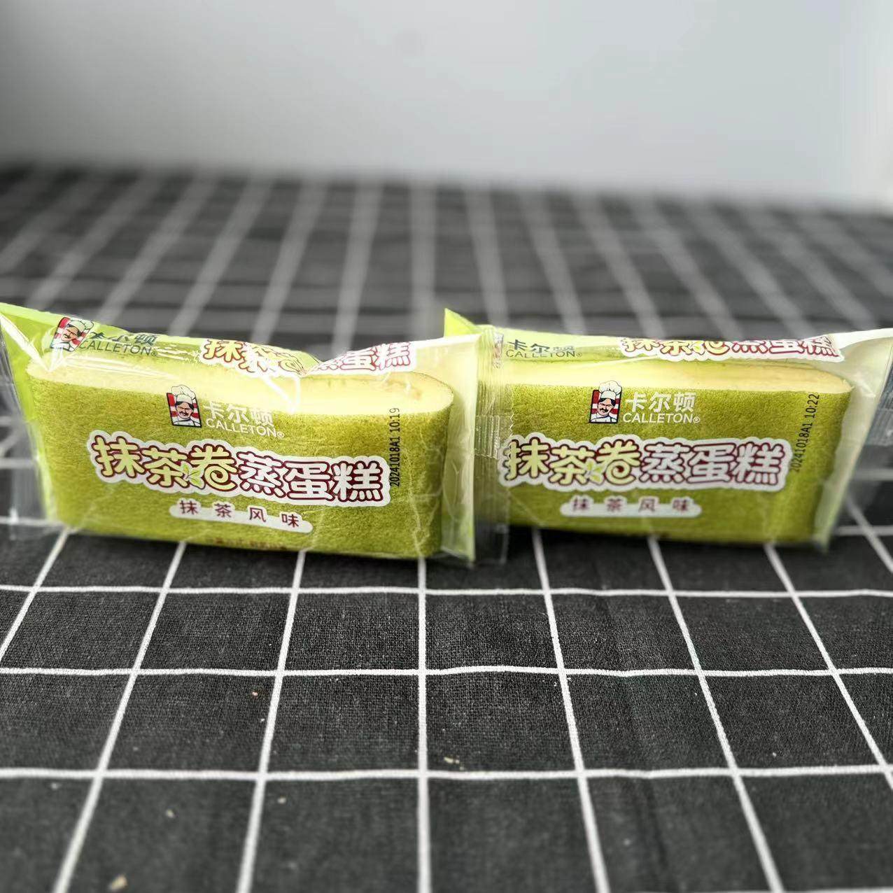抹茶卷蒸蛋糕休闲零食卡尔顿