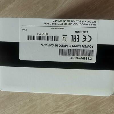 议价IC694PWR331F EMERSON 工控电源模块 24VDC 30W维修