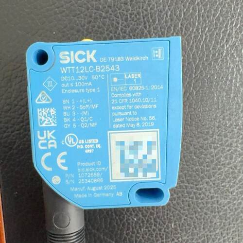 议价WTT12LC-B2543 激光传感器 工业自动化工控感应器件维修