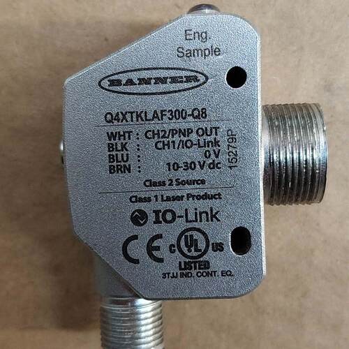 议价Q4XTKLAF300-Q8激光传感器 IO-Link邦纳工业工控传感元件维修