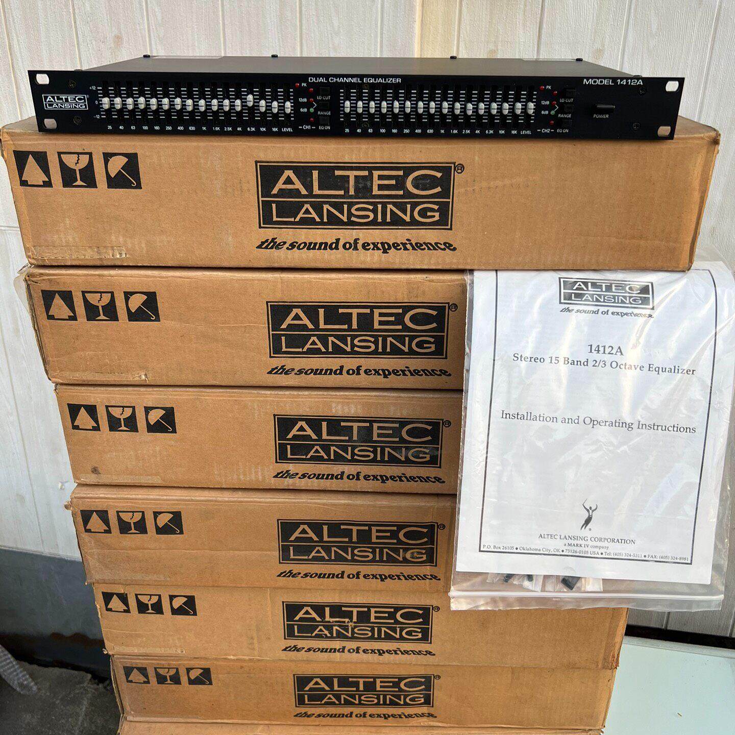 议价ALTEC 1412A 剧院之声均衡器 发烧音频调校 音响周边设备维修
