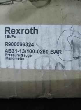 议价R900066324 AB31-13/100-0250 BAR Rexroth工业压力表维修