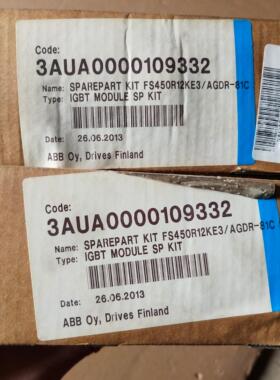 议价FS450R12KE3/AGDR-81C 3AUA0000109332 ABB IGBT模块维修