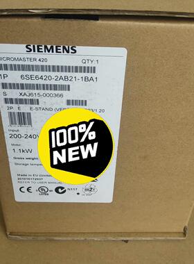 议价6SE6420-2AB21-1BA1 变频器 1.1kW 工控调速配件维修