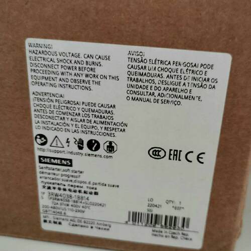 议价3RW4038-1BB14 软起动器 交流电动机起动器 工控配件包邮维修