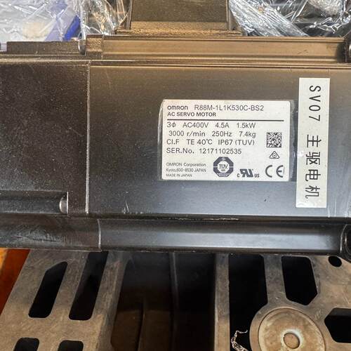 议价R88M-1L1K530C-BS2 伺服电机 1.5kW工业自动化工控配件维修