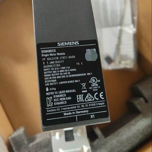 议价6SL3120-1TE21-0AD0 单电机模块 SINAMICS工控驱动模块维修