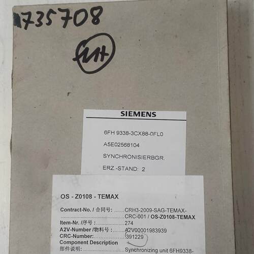 议价6FH9338-3CX88-0FL0 同步单元 工控自动化配件维修