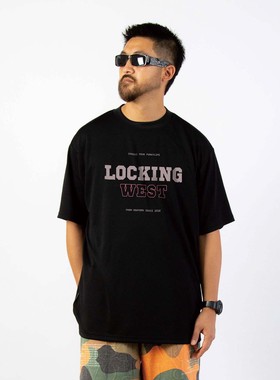 FunkyChoice短袖街舞练功服WEST LOCKING锁舞西海岸男女T恤宽松