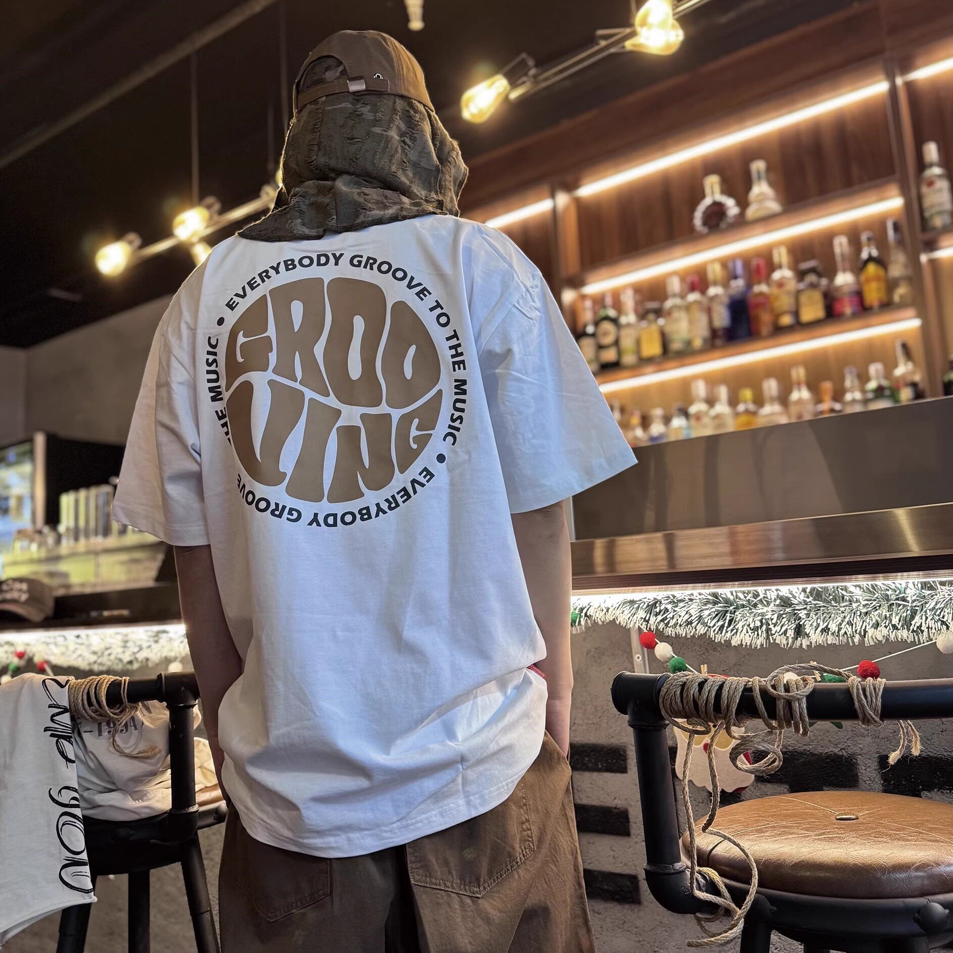 FunkyChoice街舞popping潮牌短袖T恤grooving嘻哈练舞上衣休闲男