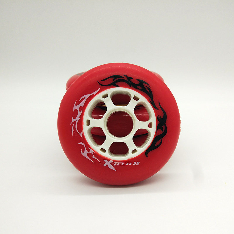 速滑轮子90MM儿童成人轮滑鞋配件溜冰鞋轮子专业速度竞赛大饼轮子