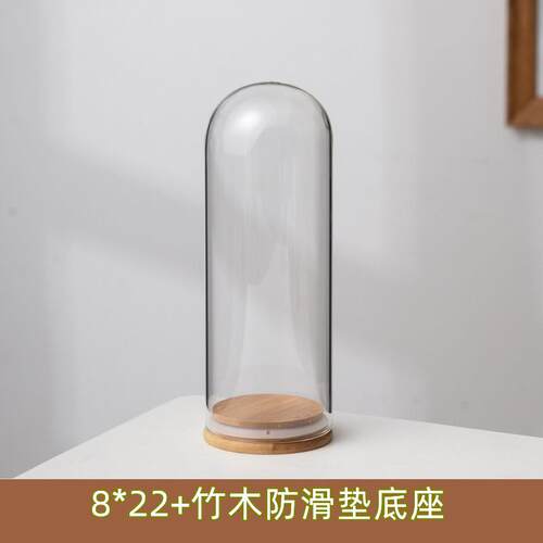 古玩摆件桌面玻璃瓶核雕佛像玻璃罩摆设收藏核桃手串密封罐玩偶