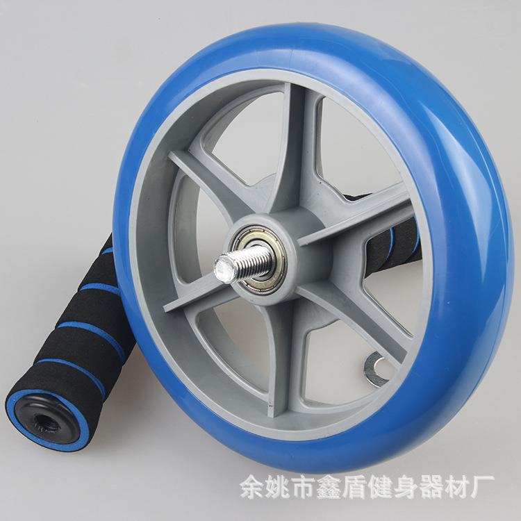 新款直销健身器材高弹性双轴承宽轮静音健腹轮 送垫子