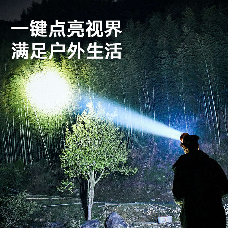 感应头灯钓鱼专用强光充电超亮户外夜钓手电筒头戴式超长续航矿灯