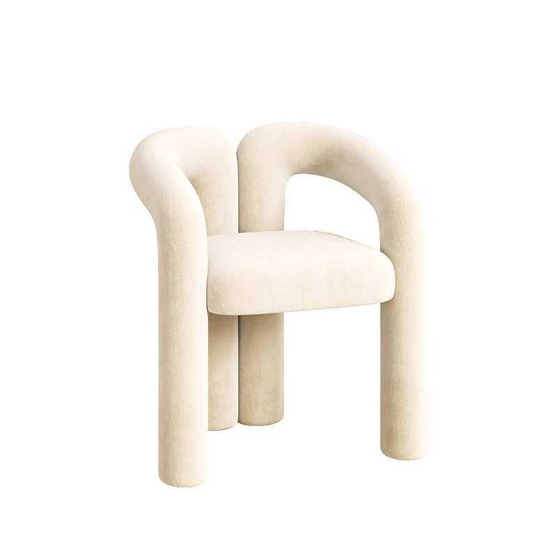 网红奶油风家用化妆椅梳妆凳美甲店椅子简约高级感卧室单人休闲椅,住宅家具,梳妆凳,淘宝优惠券,粉丝福利购,淘宝优惠卷