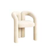 网红奶油风家用化妆椅梳妆凳美甲店椅子简约高级感卧室单人休闲椅