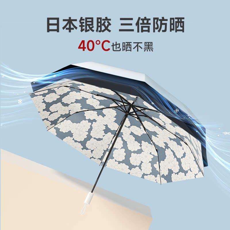 左都钛银胶全自动遮阳防晒抗UV遮阳伞女晴雨两用轻骑可携式双人